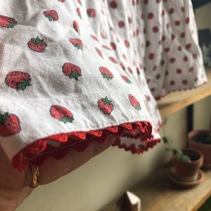 Strawberry sleep shorts size s/m